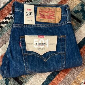 Levi's Blue Straight Jeans Classic Style